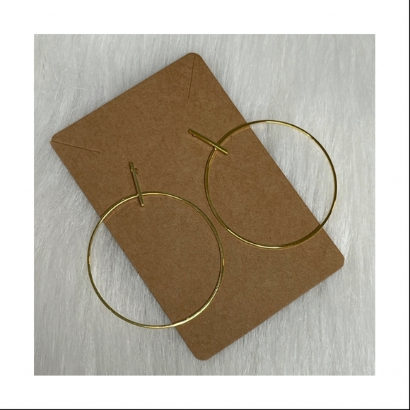 Jewelry - 1 PAIR LEFT | Thin Hoop Drop Earrings